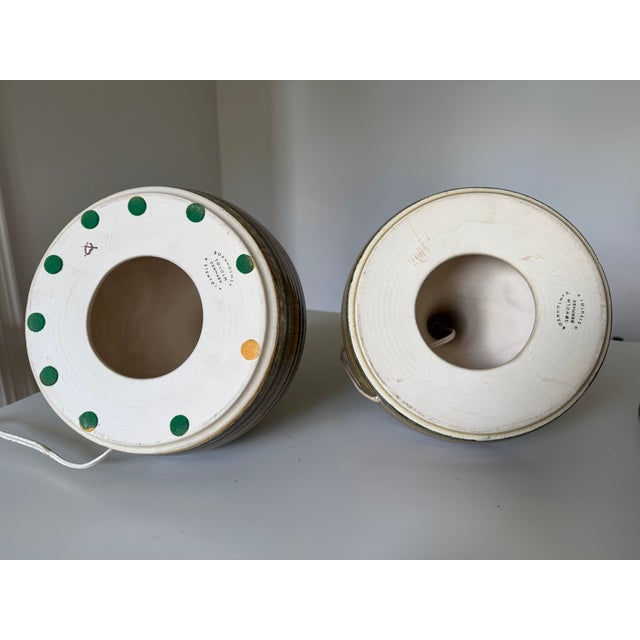 Danish Ceramic Table Lamps by Arne Finne Nielsen and Noomi Backhausen for Søholm, 1960s, Set of 2 For Sale - Image 12 of 15