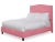 Modern Hazel California King Bedframe, Rose Linen For Sale - Image 3 of 4