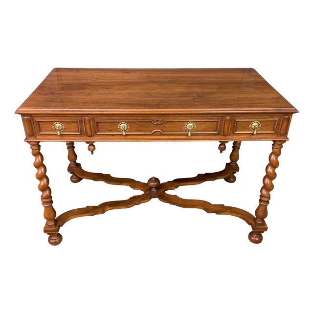 Barley Twist Side Table in Walnut, 1900 For Sale