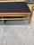 A fantastic bamboo and rattan bent wood mid-century sofa in a natural finish, featuring gold tone arm rest end caps. Three...