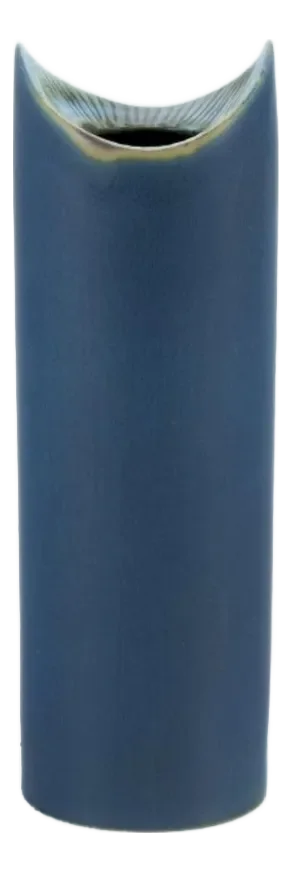 Modernist Ceramic Vase in Blue Glaze by Lisa Larson for Gustavsberg, Sweden, 1960s
