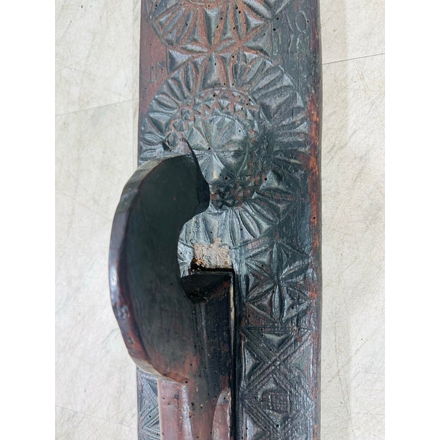 Antique Hand-Carved Wooden Wall decor Overview: This piece is a rustic, antique wall hanging , hand-carved from a single...
