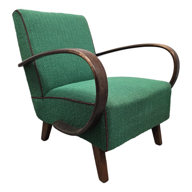Art Deco Lounge Chair by Jindrich Halabala For Sale