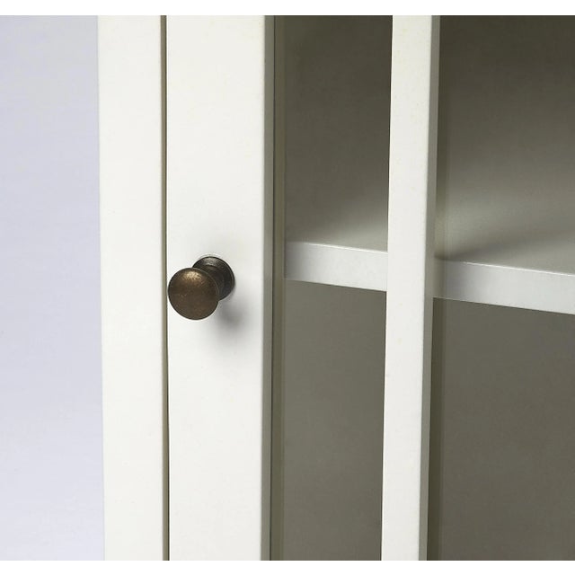 Spritely Home Accent Furniture Baxter Cabinet, White For Sale - Image 4 of 8