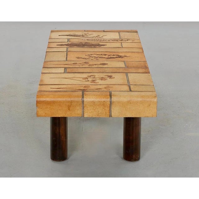 Roger Capron Garrigue Ceramic Coffee Table 1960s For Sale In Los Angeles - Image 6 of 9