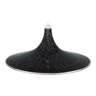 1970s Black Murano Pendant Lamp Italy For Sale