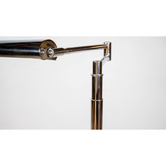 Metal 1970s Koch and Lowy Articulating Chrome Floor Lamp For Sale - Image 7 of 18