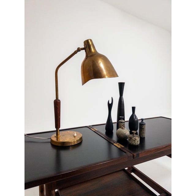 Model 2790 Table Lamp by Carl-Axel Acking for Bröderna Malmströms Metallvarufabrik, Sweden, 1950s For Sale - Image 10 of 14