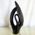 Haeger Art Deco Ceramic Gloss Black Swan Sculpture by Haeger For Sale - Image 4 of 7