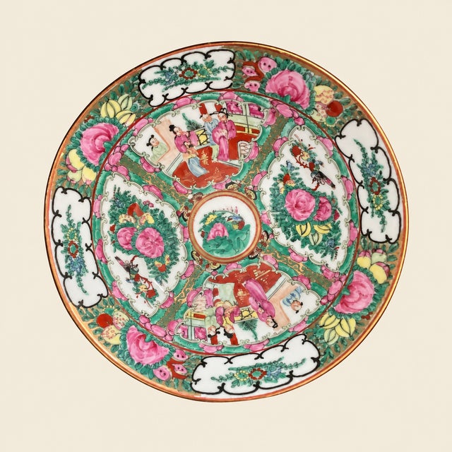 Rose Vintage Famille Rose Bowls Set of Three For Sale - Image 8 of 11