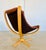Vintage Danish Svend Skipper Swivel Lounge Chair in Cognac Leather, 1970s For Sale - Image 6 of 18