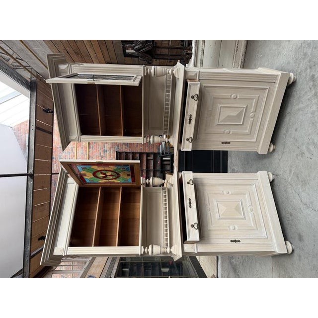Early 20th Century Sideboards in Solid Oak, Set of 2 For Sale - Image 4 of 18