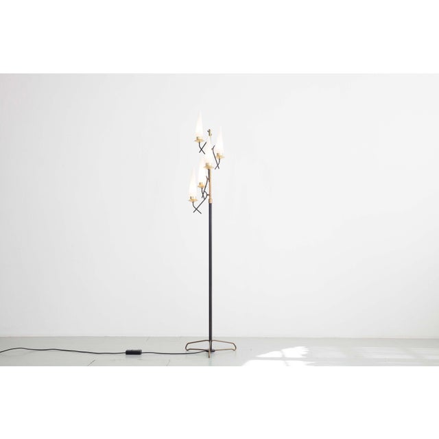 Black Floor Lamps, Italy, 1950s, Set of 2 For Sale - Image 8 of 18