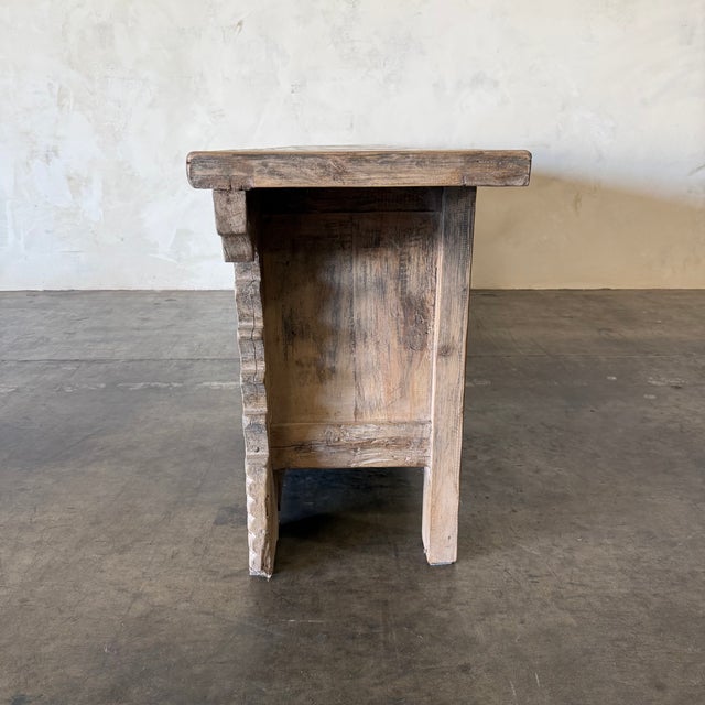 1920s Vintage Reclaimed Fir 6 Door Cabinet C. 1920 For Sale - Image 5 of 14