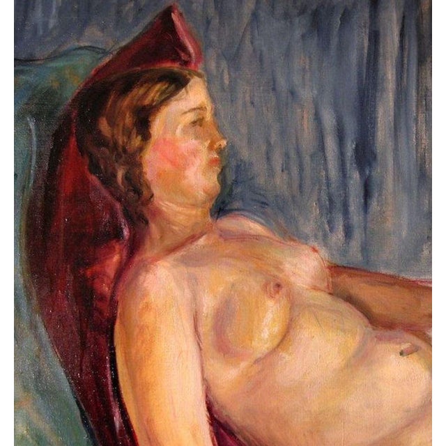 Nude of Woman if an original oil on wooden panel realized by Antonio Feltrinelli in 1930s. Very good conditions. Antonio...