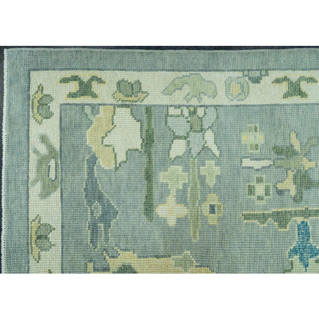 Turkish Oushak Rug 12' x 14'6" #19008 For Sale - Image 4 of 8