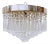 Nickel Plated Modern Chandelier With Crystal For Sale