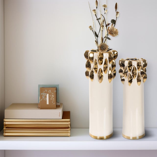 Gilded Vase Large For Sale - Image 10 of 11