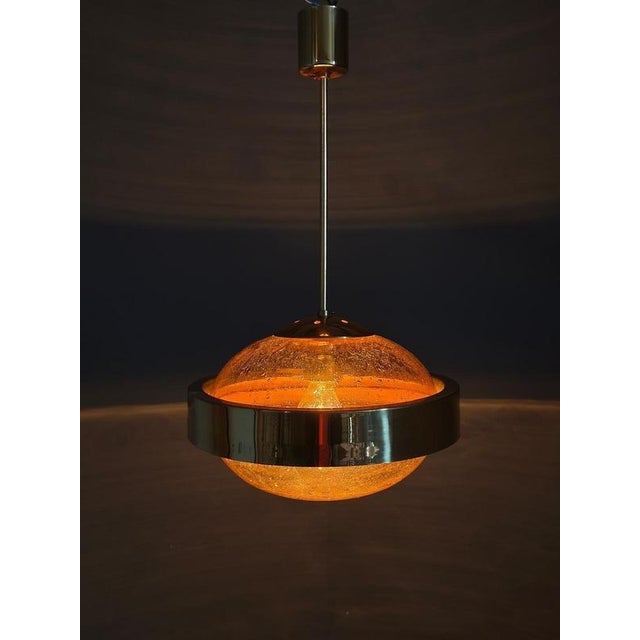 Space Age Ufo Pendant Lamp from Kamenický Šenov, Former Czechoslovakia, 1970s For Sale - Image 14 of 15