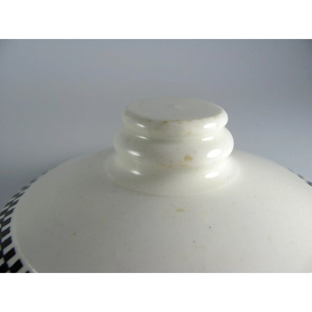 1937 American Diner Black Checks Checkers Checkered Restaurant Ware