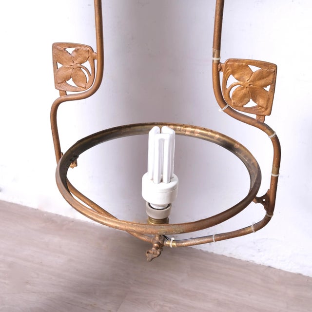Antique Art Nouveau Lantern Pendant, 1890s For Sale - Image 10 of 16