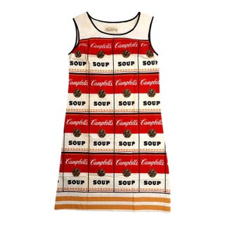 Vintage 1960s Campbell's Souper Dress: Pop Art Museum Piece For Sale