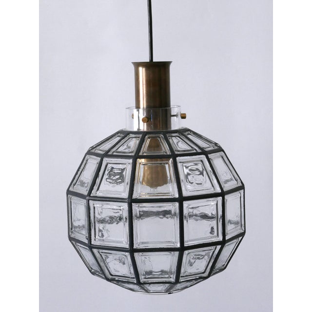 1960s Large Mid-Century Modern Pendant Lamp by Glashütte Limburg, Germany, 1960s For Sale - Image 5 of 18