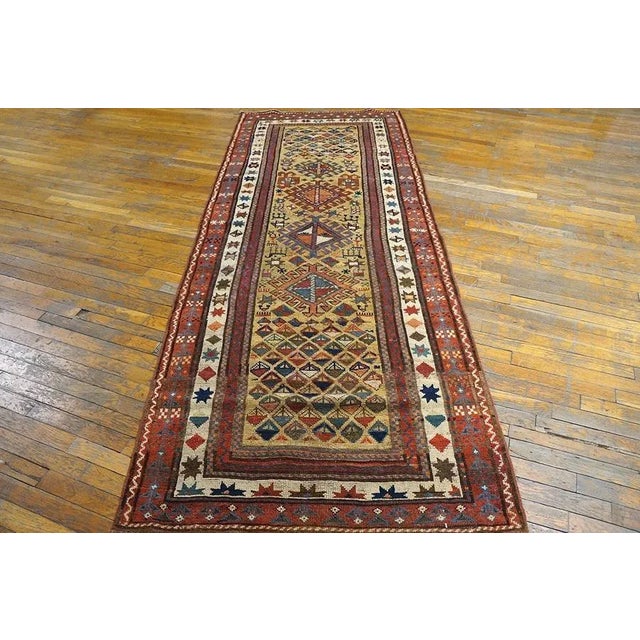 19th Century S. Caucasian Carpet ( 3'6'' x 8'9'' - 107 x 267 ) Caucasian This is the general heading for all rugs made in...
