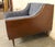 Mid-Century Modern Navy Blue Lounge Chairs Set in a Walnut Shell For Sale - Image 9 of 14