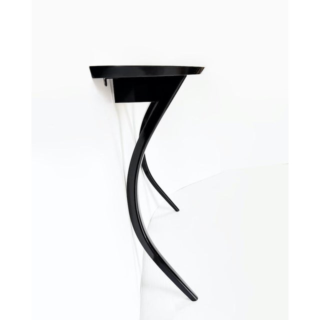 Vintage Demi-Lune Console Table, 1950 For Sale - Image 4 of 13