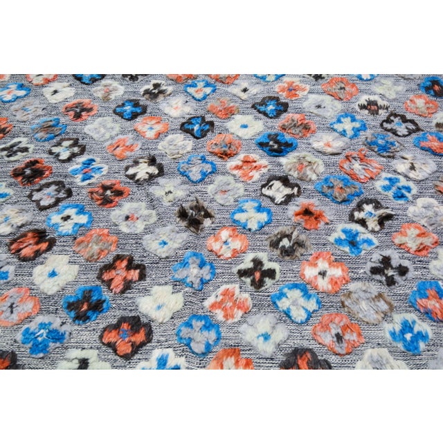 Shabby Chic Moroccan Hand Knotted Millfeur Rug With Soft Hi-Low Texture,7'x10' For Sale - Image 3 of 7
