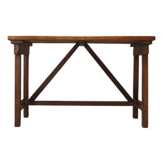 Vintage Italian Wooden Worktable For Sale