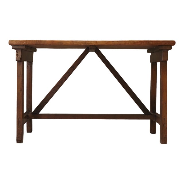 Vintage Italian Wooden Worktable For Sale