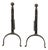 19th Century Iron Fireplace Andirons, Set of 2 For Sale