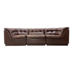 1970’s Leather Sofa, Denmark