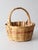 Vintage Woven Gathering Basket With Handle For Sale - Image 10 of 12