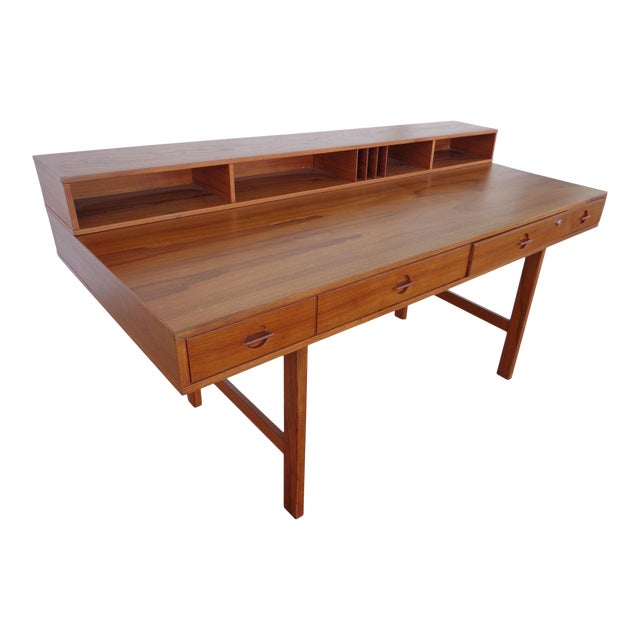 Peter Løvig Nielsen Teak FlipTop Desk Chairish