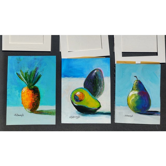 "Kitchen Trio" Contemporary Set of 3 Still Life Acrylic Paintings by Linda McDonough For Sale - Image 10 of 11