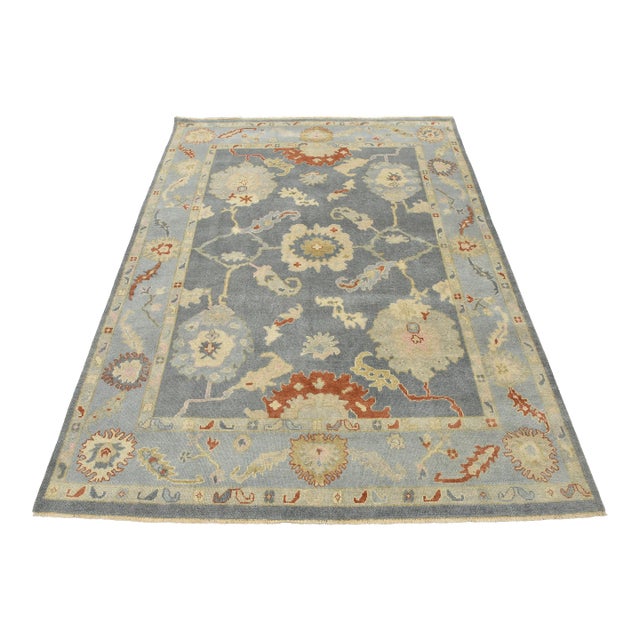 Anatolia Rug 8' X 10'1'' Gray Wool Modern Hand-Knotted Oriental Carpet For Sale