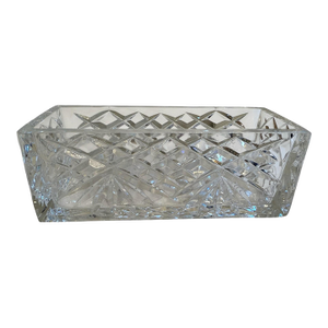 Mid 20th Century Shannon Crystal Godinger Attributed Butter Dish