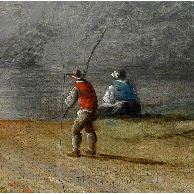 After Jean Pillement, Path Opening Onto the Sea, Oil on Panel, Late 19th Century For Sale - Image 10 of 17