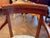 19th Century Set of Seven Klismos Chairs With Blue Leather Seats For Sale - Image 11 of 12