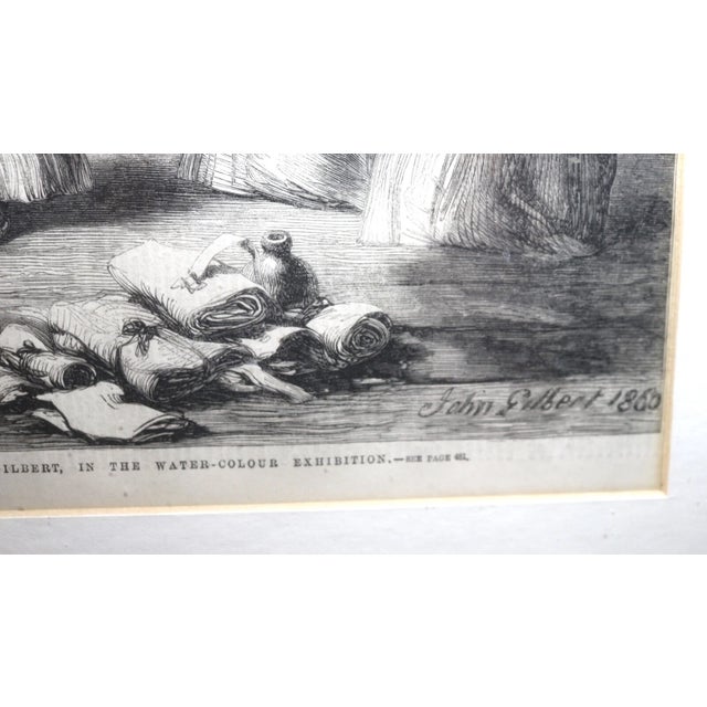 19th Century Original Antique 1860 Original John Gilbert Engraving "Lord Chancellor" Print For Sale - Image 5 of 12