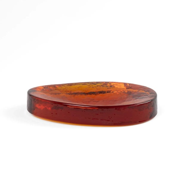 Vintage Amber Murano Glass Freeform Catchall by Vincenzo Nason, 1970s For Sale In New York - Image 6 of 15