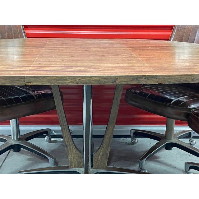 Chromcraft Mid Century Modern Chromecraft Dining Set - 6 Chairs For Sale - Image 4 of 8