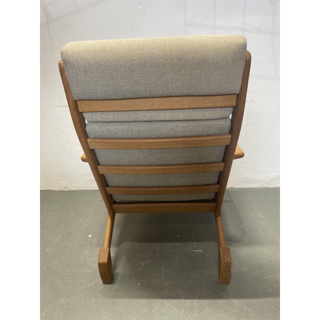 Set of Model GE290 Lounge Chair and Ottoman in Oak by Hans Wegner for Getama Gedsted, Denmark, 1960s For Sale - Image 9 of 18