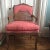 Vintage Mid Century French Caned and Upholstered Chair For Sale - Image 9 of 9