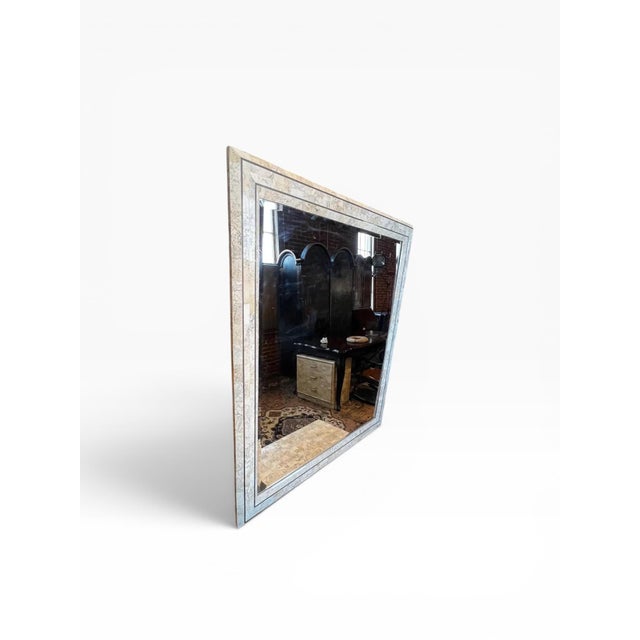 Mid-Century Modern Late 20th Century Maitland-Smith Tessellated Stone Wall Mirror For Sale - Image 3 of 11
