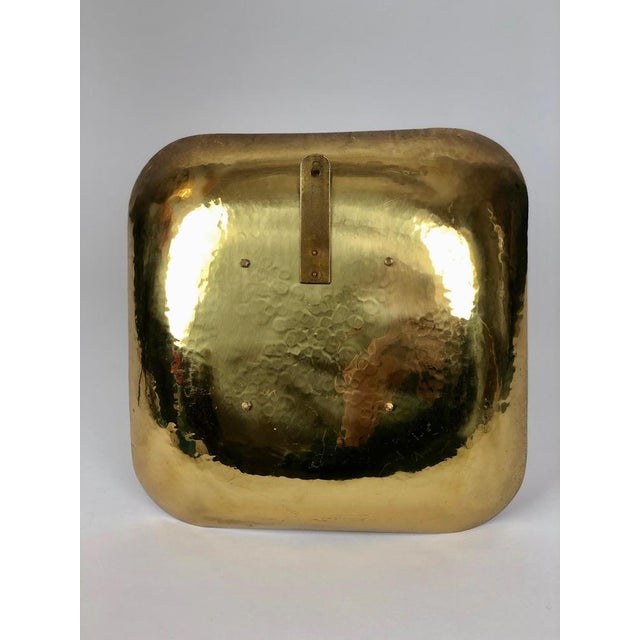 Mid-Century Hand-Hammered Brass Mirror, Austria, 1950s For Sale - Image 13 of 15
