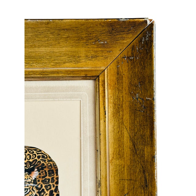 Not Yet Made - Made To Order Original Hand-Painted Realism Leopard Painting in an Italian Antique Frame For Sale - Image 5 of 10